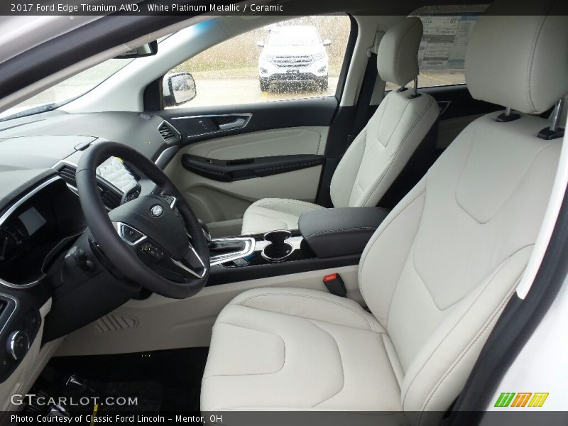 Front Seat of 2017 Edge Titanium AWD