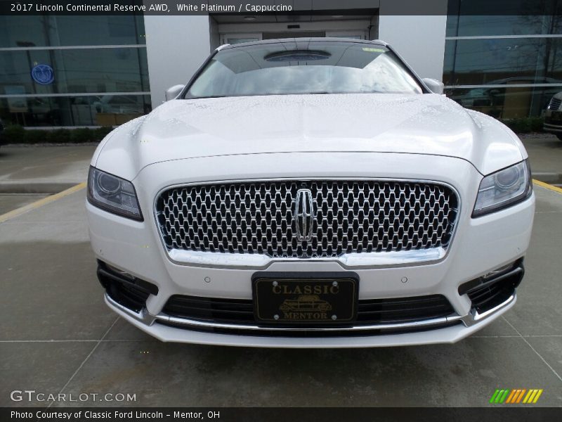  2017 Continental Reserve AWD White Platinum