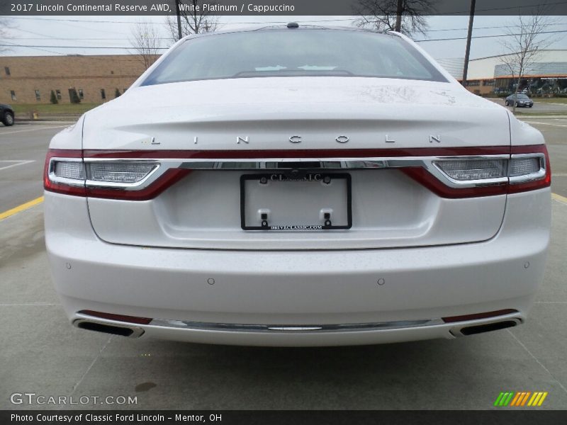 White Platinum / Cappuccino 2017 Lincoln Continental Reserve AWD