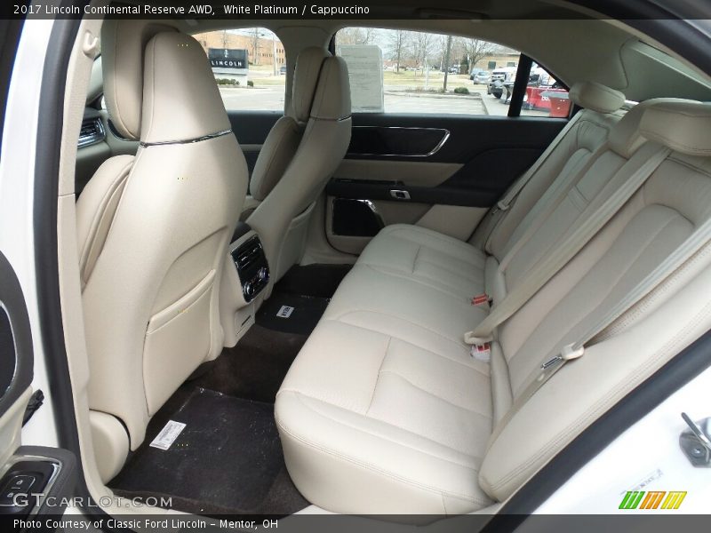 Rear Seat of 2017 Continental Reserve AWD