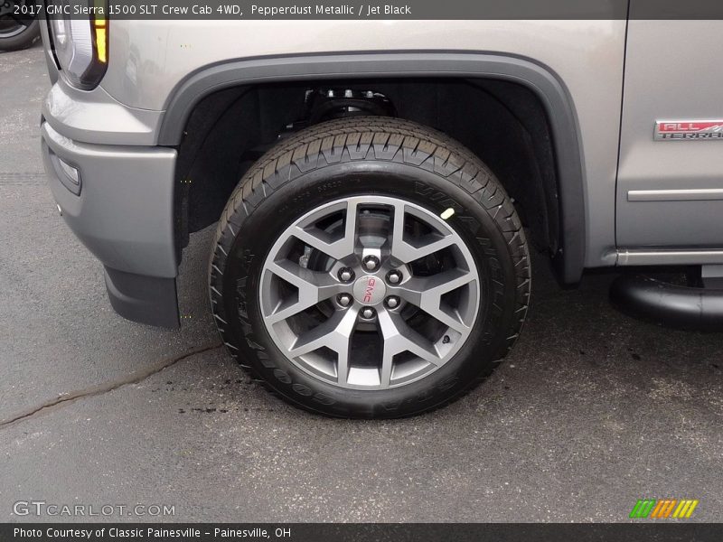 Pepperdust Metallic / Jet Black 2017 GMC Sierra 1500 SLT Crew Cab 4WD