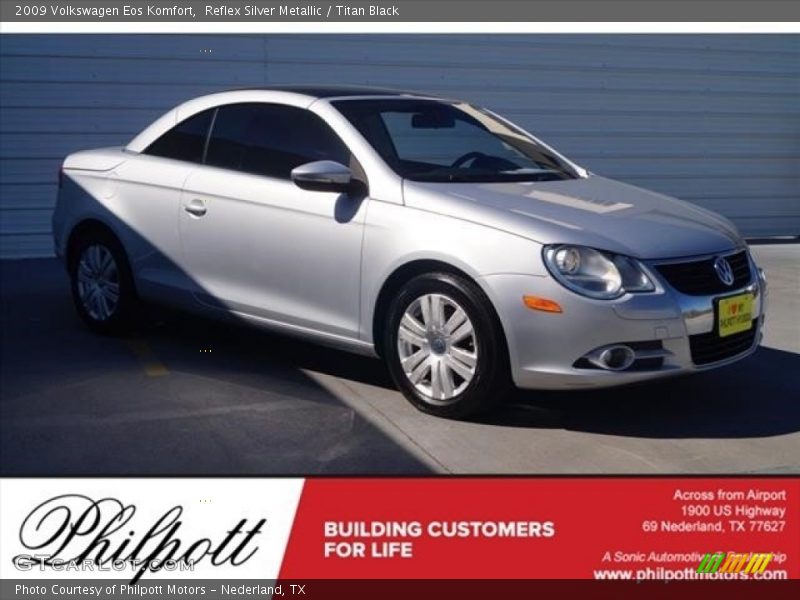 Reflex Silver Metallic / Titan Black 2009 Volkswagen Eos Komfort