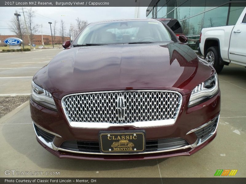 Burgundy Velvet / Cappuccino 2017 Lincoln MKZ Reserve