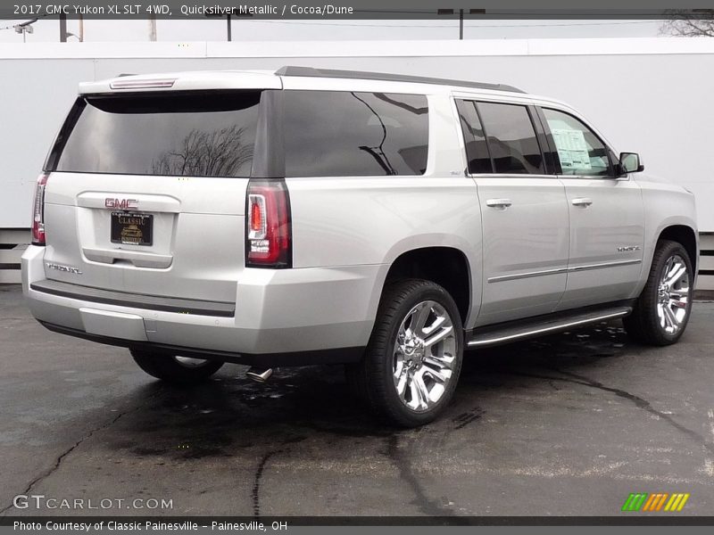 Quicksilver Metallic / Cocoa/Dune 2017 GMC Yukon XL SLT 4WD