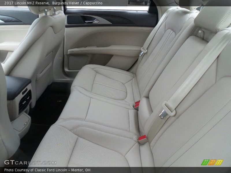 Rear Seat of 2017 MKZ Reserve