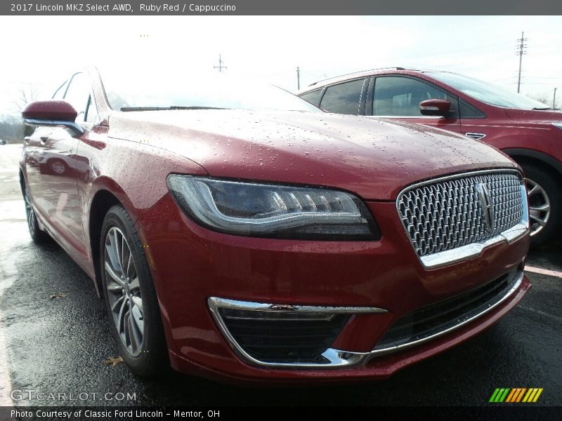 Ruby Red / Cappuccino 2017 Lincoln MKZ Select AWD