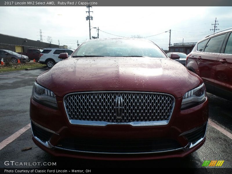 Ruby Red / Cappuccino 2017 Lincoln MKZ Select AWD