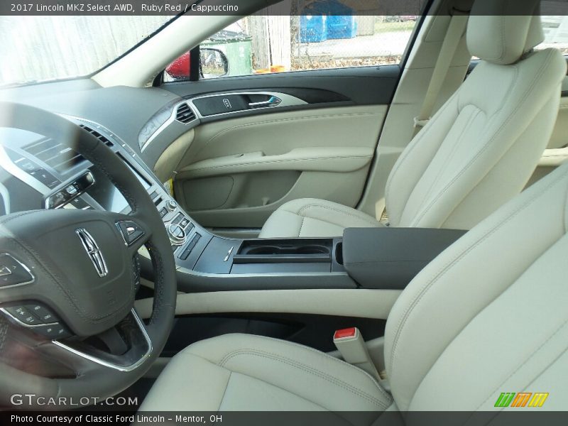 Front Seat of 2017 MKZ Select AWD