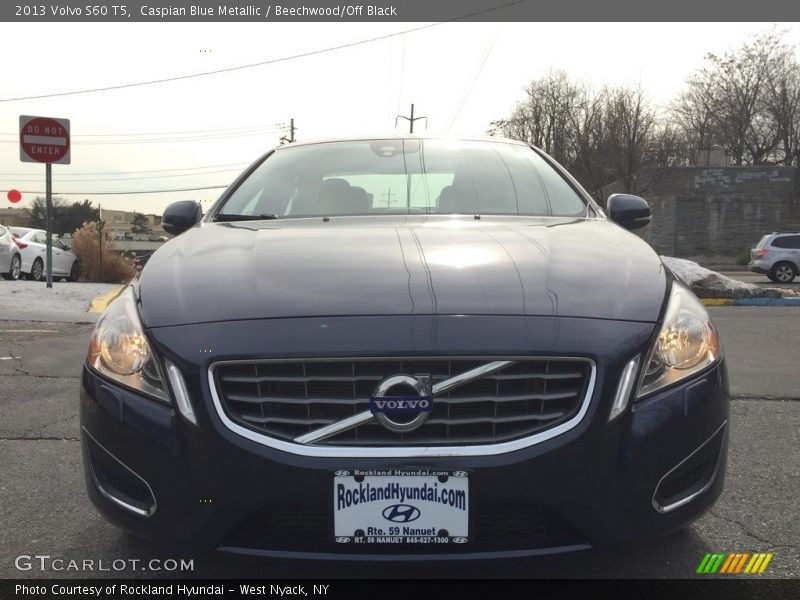 Caspian Blue Metallic / Beechwood/Off Black 2013 Volvo S60 T5