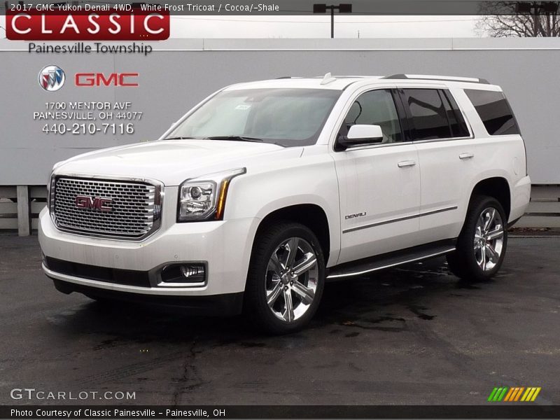 White Frost Tricoat / Cocoa/­Shale 2017 GMC Yukon Denali 4WD