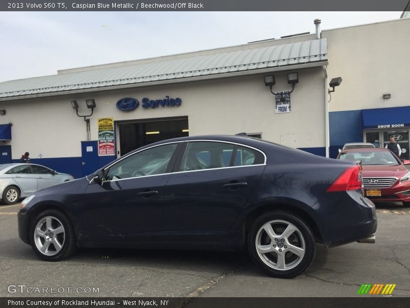 Caspian Blue Metallic / Beechwood/Off Black 2013 Volvo S60 T5