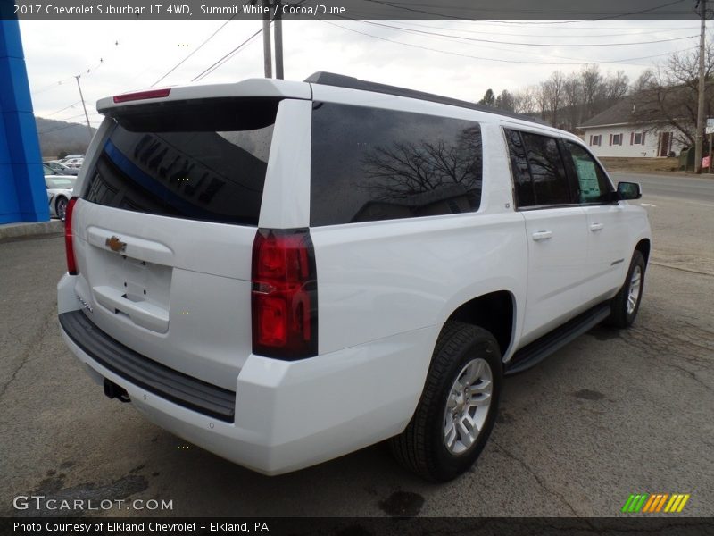 Summit White / Cocoa/Dune 2017 Chevrolet Suburban LT 4WD