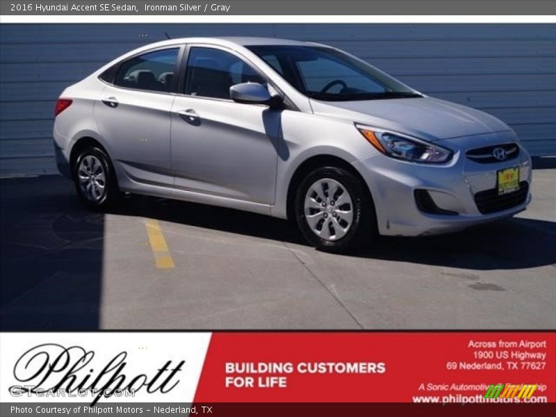 Ironman Silver / Gray 2016 Hyundai Accent SE Sedan