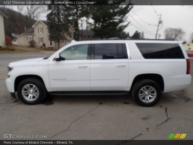 Summit White / Cocoa/Dune 2017 Chevrolet Suburban LT 4WD