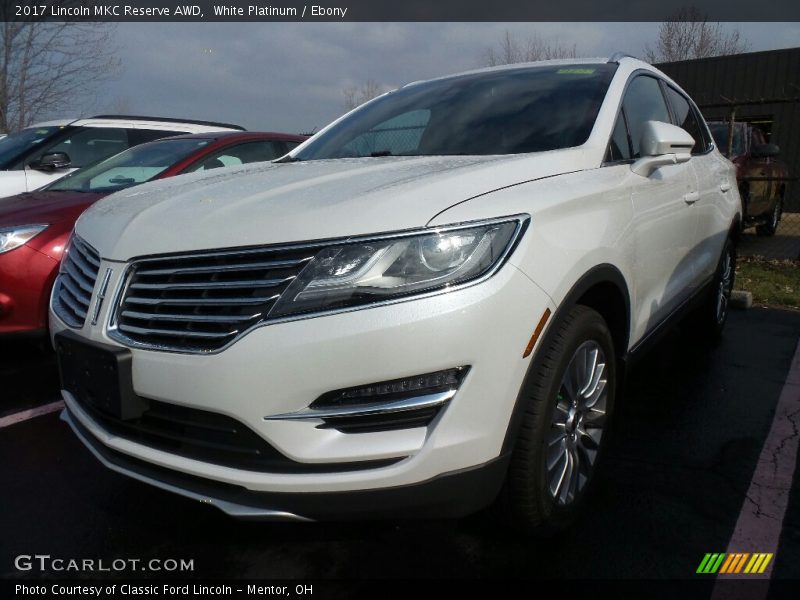 White Platinum / Ebony 2017 Lincoln MKC Reserve AWD