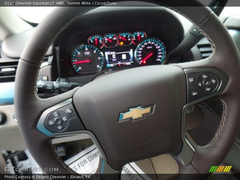 Summit White / Cocoa/Dune 2017 Chevrolet Suburban LT 4WD