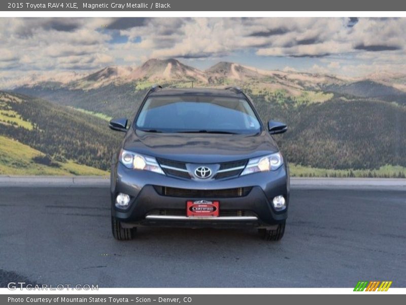 Magnetic Gray Metallic / Black 2015 Toyota RAV4 XLE