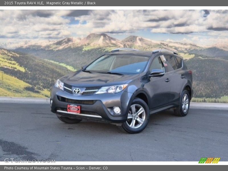 Magnetic Gray Metallic / Black 2015 Toyota RAV4 XLE