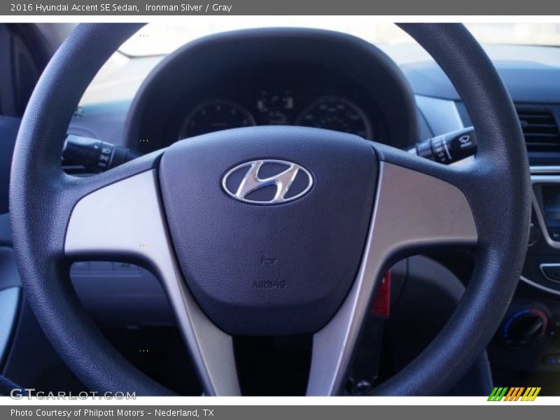 Ironman Silver / Gray 2016 Hyundai Accent SE Sedan