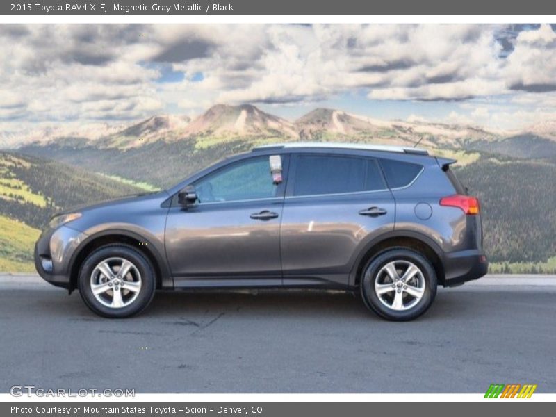 Magnetic Gray Metallic / Black 2015 Toyota RAV4 XLE