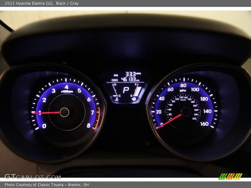 Black / Gray 2013 Hyundai Elantra GLS