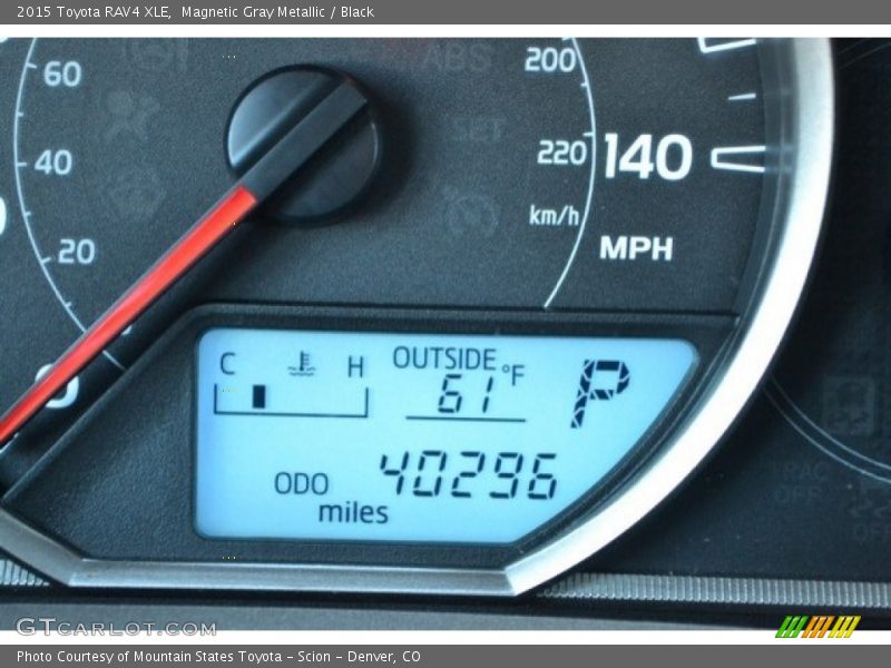 Magnetic Gray Metallic / Black 2015 Toyota RAV4 XLE