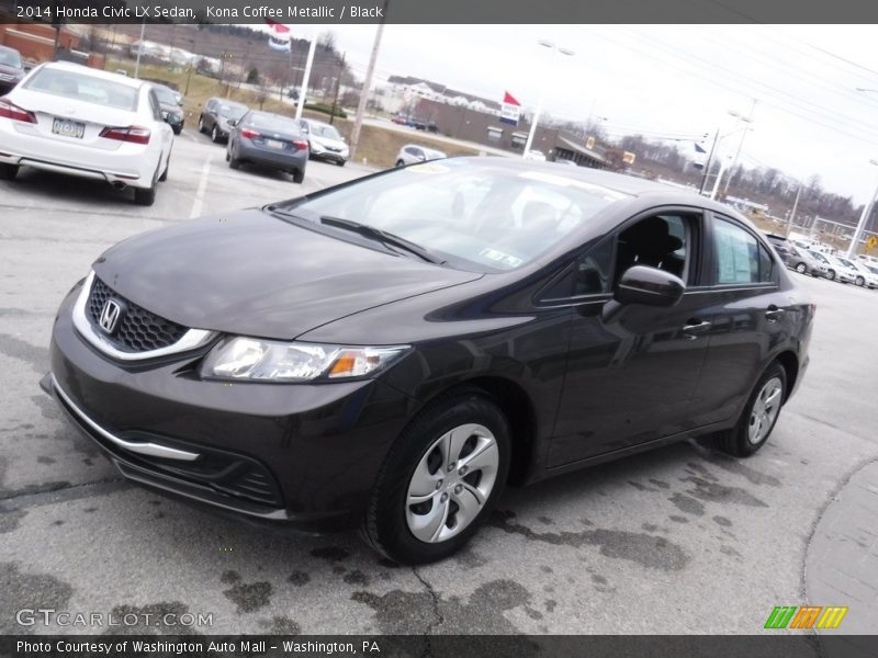Kona Coffee Metallic / Black 2014 Honda Civic LX Sedan