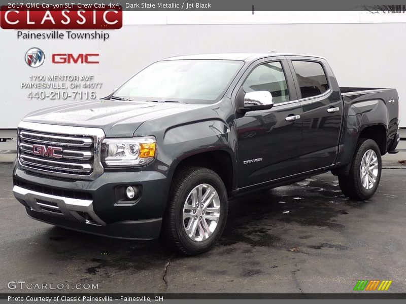 Dark Slate Metallic / Jet Black 2017 GMC Canyon SLT Crew Cab 4x4