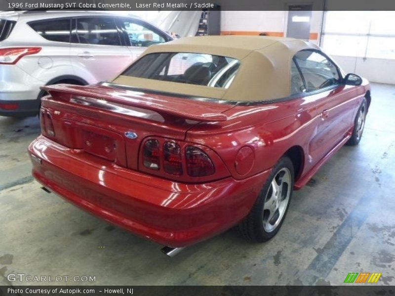 Laser Red Metallic / Saddle 1996 Ford Mustang SVT Cobra Convertible