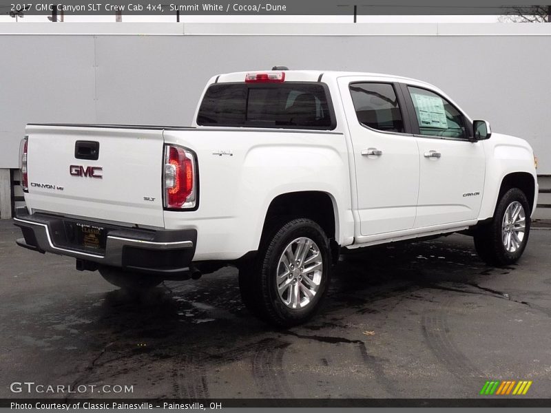 Summit White / Cocoa/­Dune 2017 GMC Canyon SLT Crew Cab 4x4