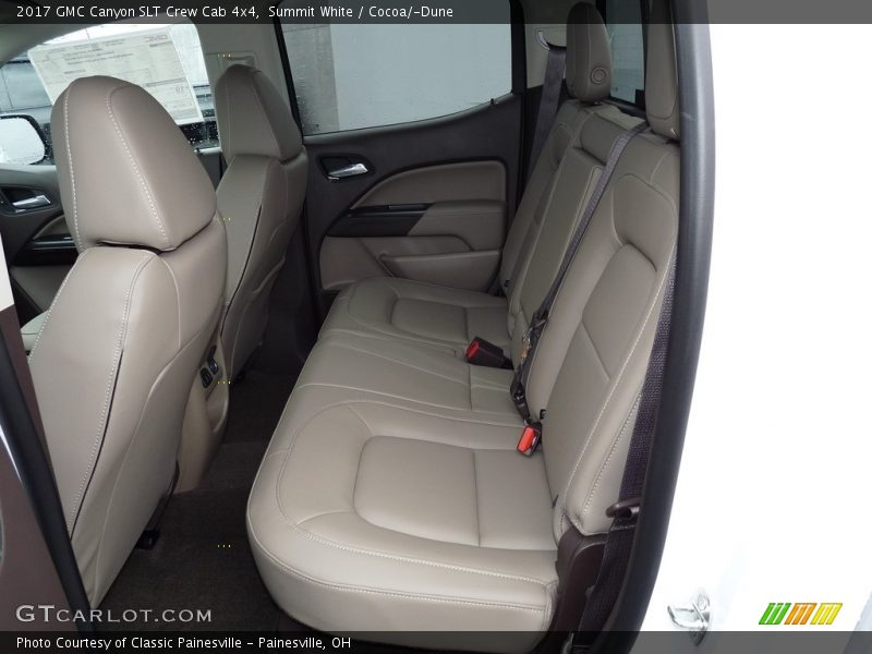Rear Seat of 2017 Canyon SLT Crew Cab 4x4