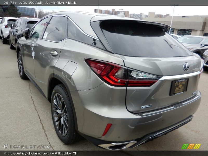 Atomic Silver / Black 2017 Lexus RX 350 AWD