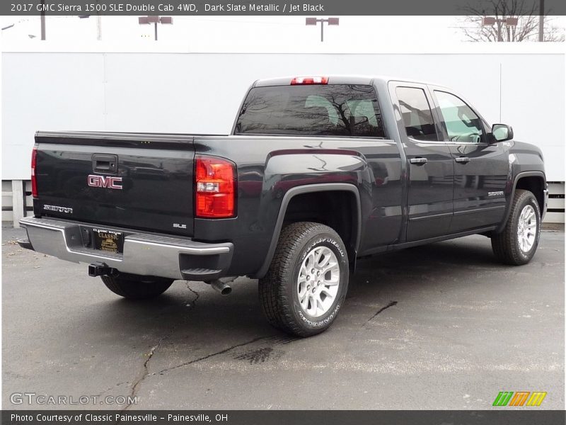 Dark Slate Metallic / Jet Black 2017 GMC Sierra 1500 SLE Double Cab 4WD