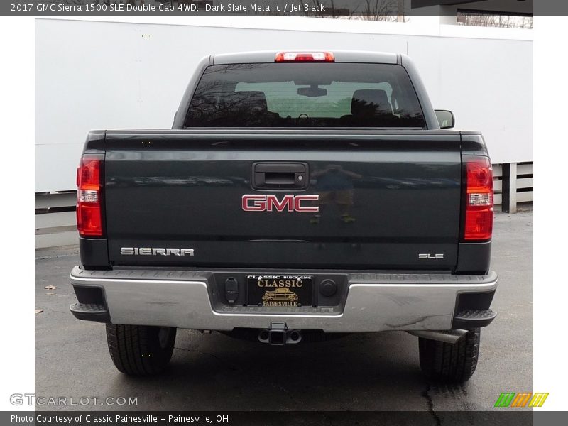 Dark Slate Metallic / Jet Black 2017 GMC Sierra 1500 SLE Double Cab 4WD