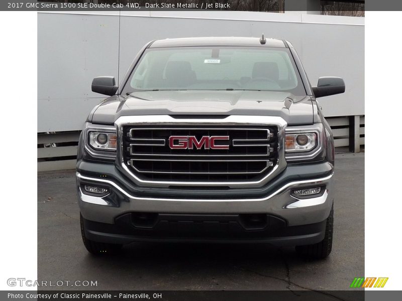 Dark Slate Metallic / Jet Black 2017 GMC Sierra 1500 SLE Double Cab 4WD