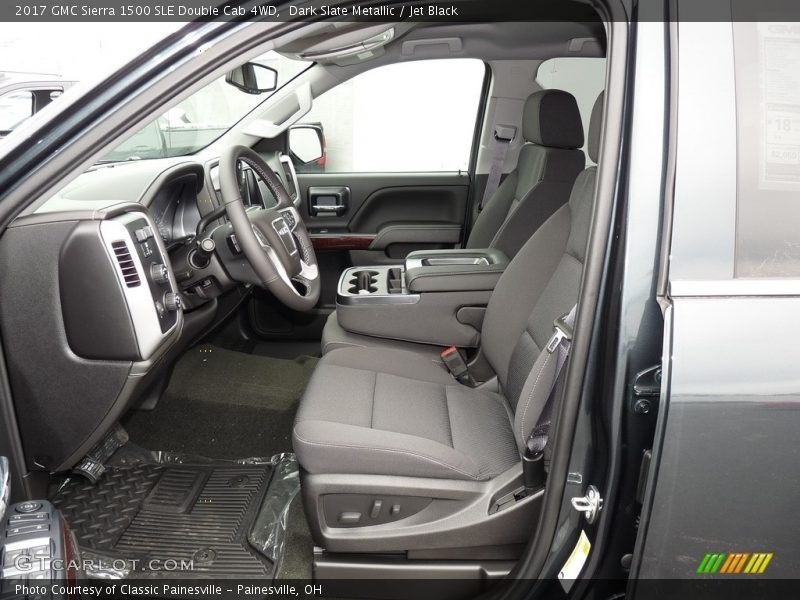 Dark Slate Metallic / Jet Black 2017 GMC Sierra 1500 SLE Double Cab 4WD