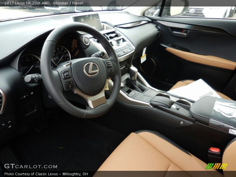 Obsidian / Flaxen 2017 Lexus NX 200t AWD