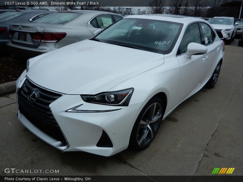 Eminent White Pearl / Black 2017 Lexus IS 300 AWD