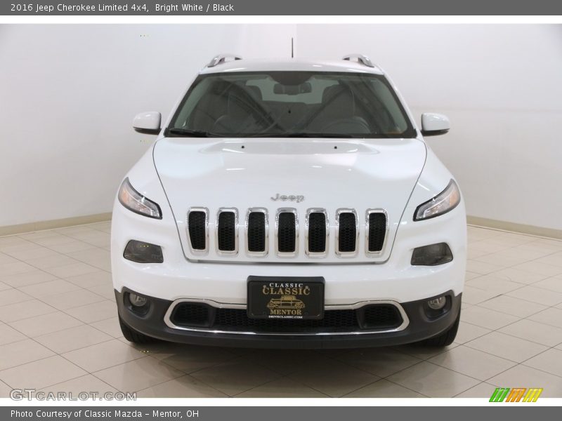 Bright White / Black 2016 Jeep Cherokee Limited 4x4