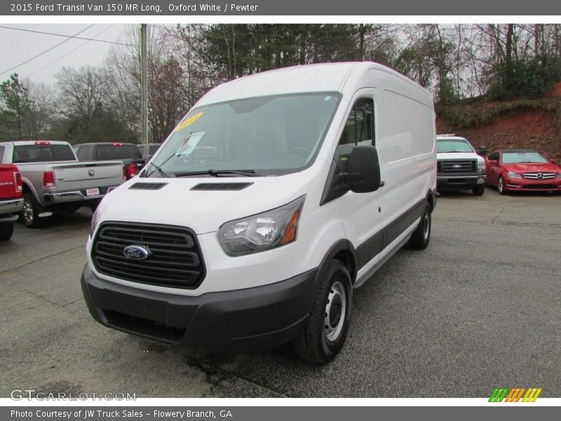 Oxford White / Pewter 2015 Ford Transit Van 150 MR Long