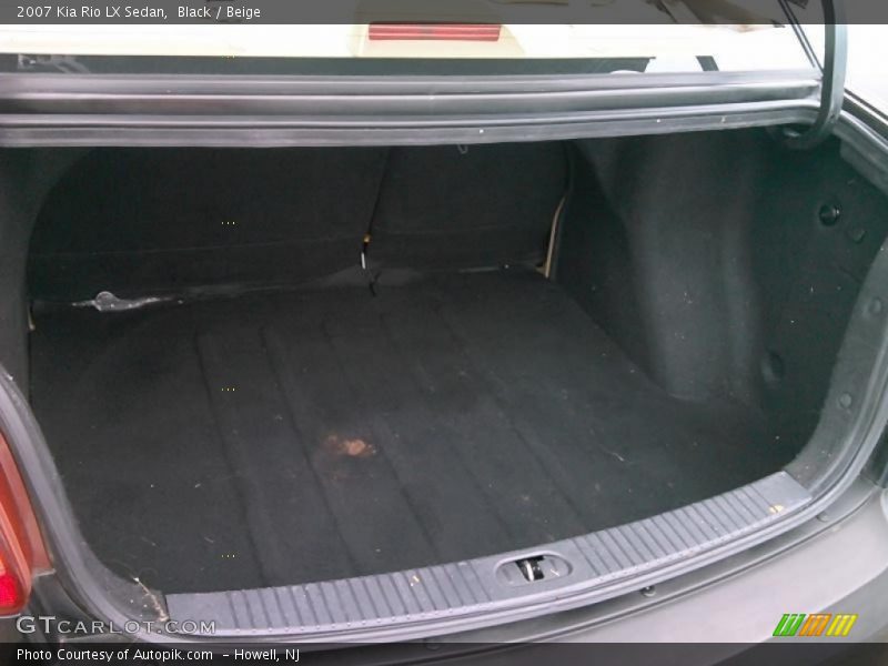 Black / Beige 2007 Kia Rio LX Sedan