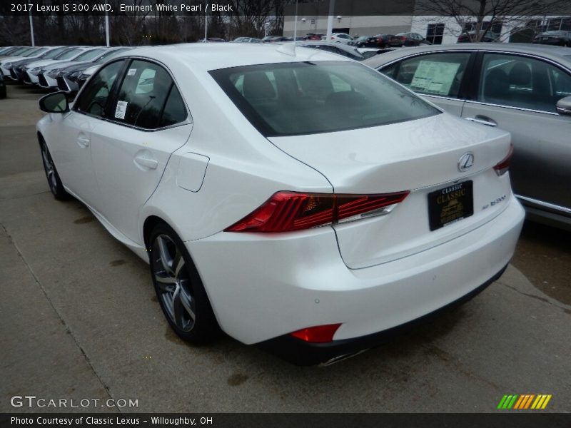 Eminent White Pearl / Black 2017 Lexus IS 300 AWD