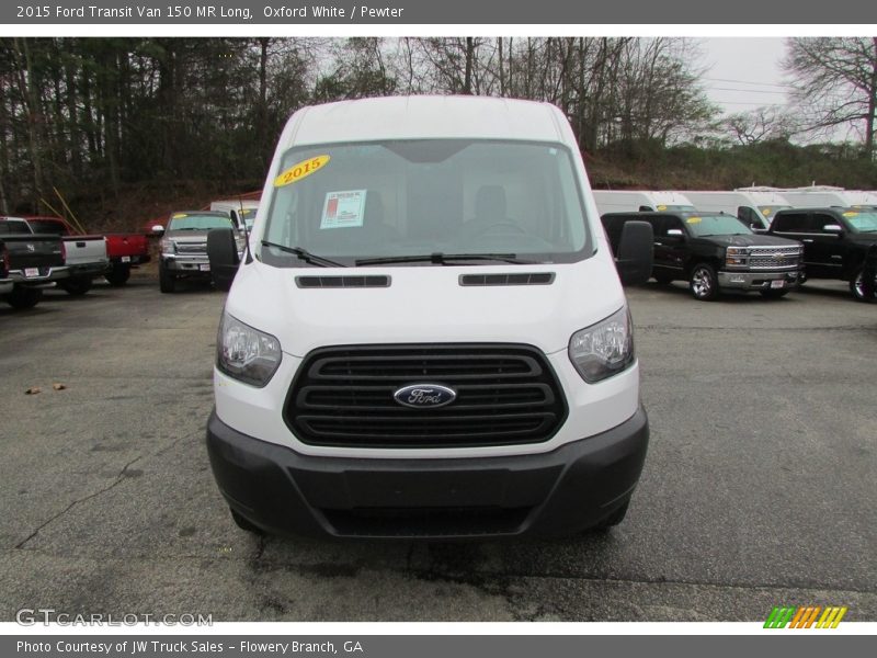 Oxford White / Pewter 2015 Ford Transit Van 150 MR Long