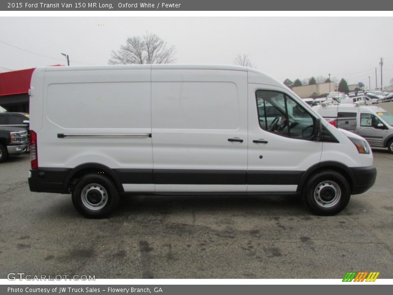 Oxford White / Pewter 2015 Ford Transit Van 150 MR Long