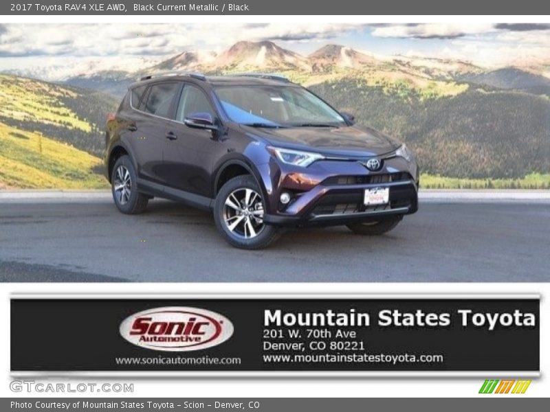Black Current Metallic / Black 2017 Toyota RAV4 XLE AWD
