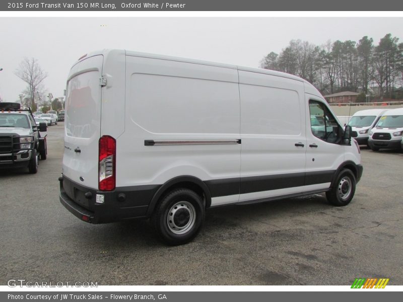 Oxford White / Pewter 2015 Ford Transit Van 150 MR Long
