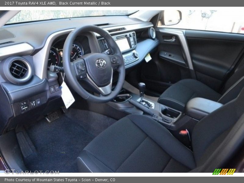 Black Current Metallic / Black 2017 Toyota RAV4 XLE AWD