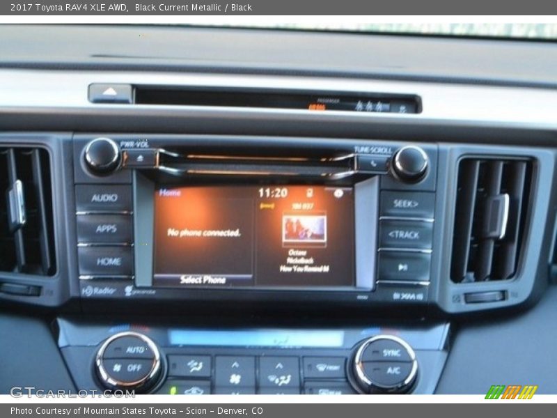 Black Current Metallic / Black 2017 Toyota RAV4 XLE AWD