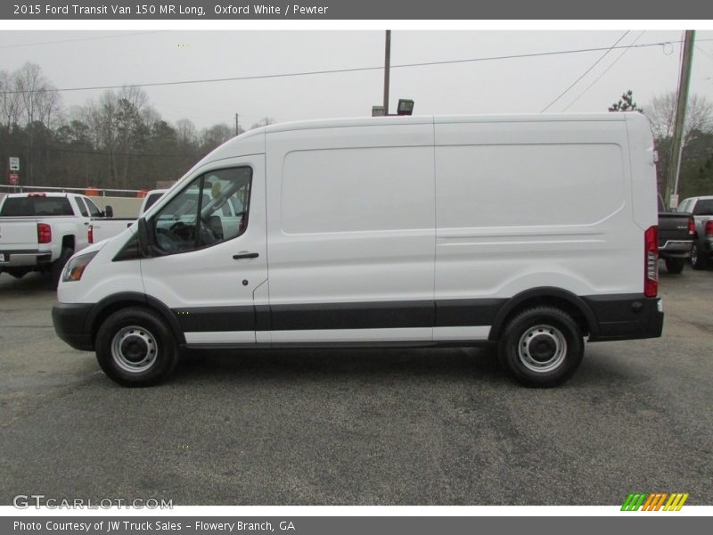 Oxford White / Pewter 2015 Ford Transit Van 150 MR Long