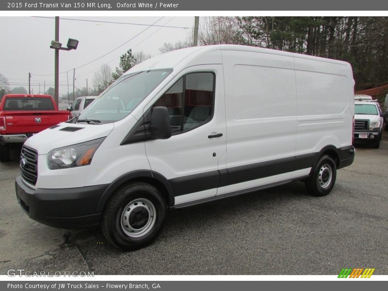 Oxford White / Pewter 2015 Ford Transit Van 150 MR Long